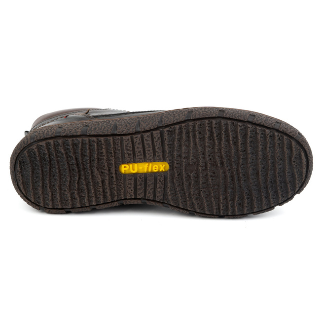 Pánské zateplené kožené zimní boty KAMPOL 108/K kabir