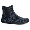 Damskie buty barefoot sztyblety z zamkiem ocieplane 1263 wzory granatowe