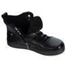 Barefoot buty skórzane minimalisthyczne Riley ocieplane czarne