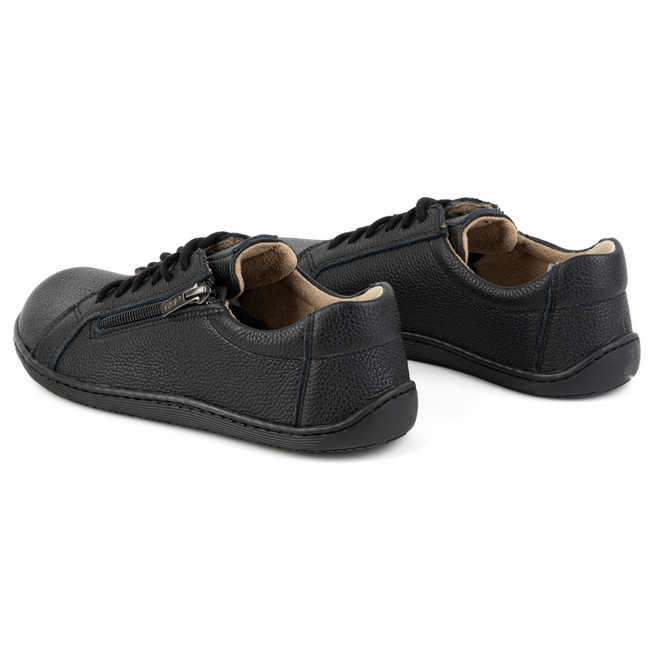 Dámské kožené minimalistické boty barefoot 1242 black