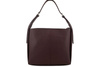 Klasická kožená taška přes rameno - bordó