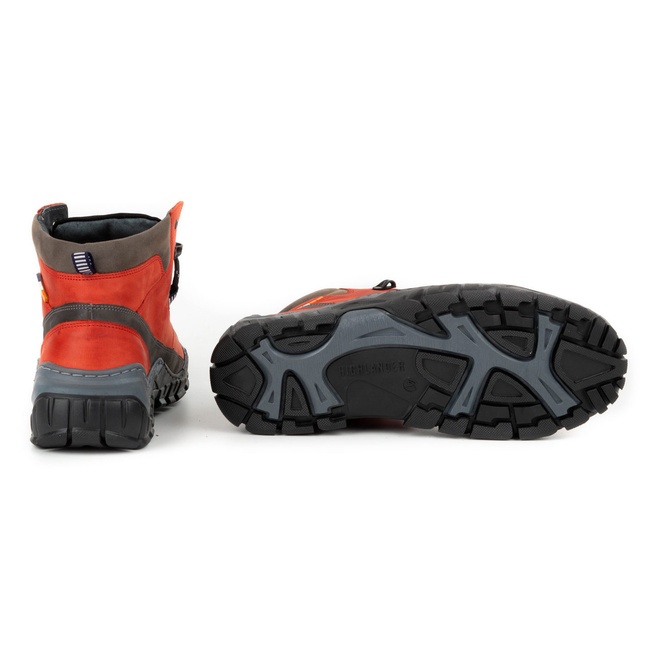 Pánské zimní kožené boty 134GT red