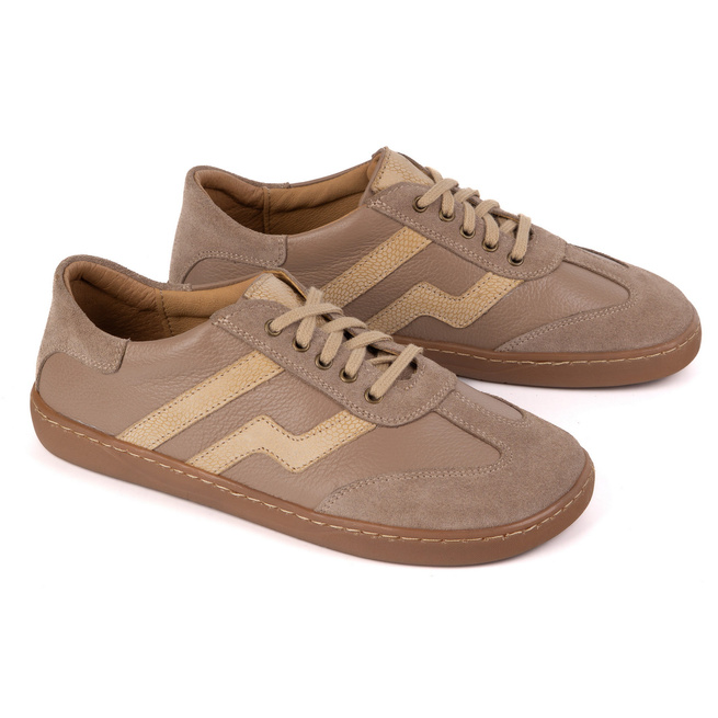 Buty barefoot damskie skórzane Olivier Eliza ciemny beż