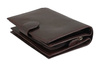 Skórzany portfel klasyczny - Barberini's - Brązowy ciemny 