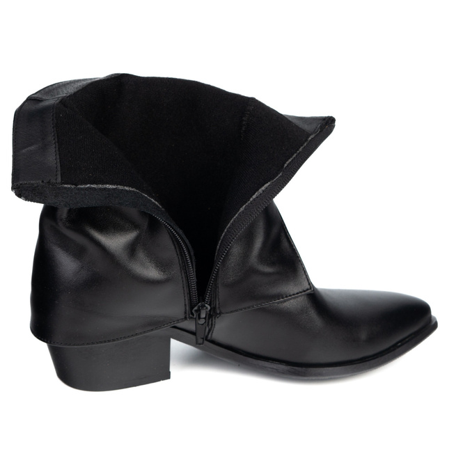 Butdam KW-1 dámské kožené kovbojské boty hnědé