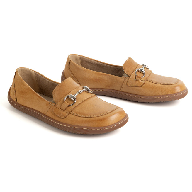 Barefoot damskie mokasyny skórzane minimalistyczne 1288AR brązowe