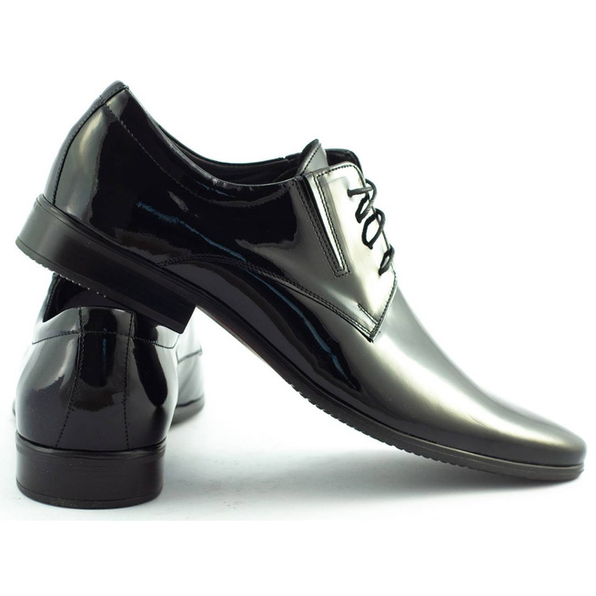 Buty męskie wizytowe lakierki 1896 czarne