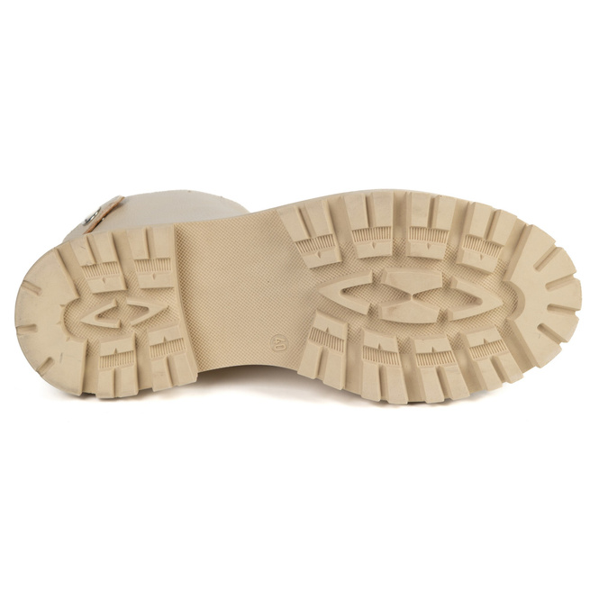 Dámské kožené béžové boty Butdam WOR1