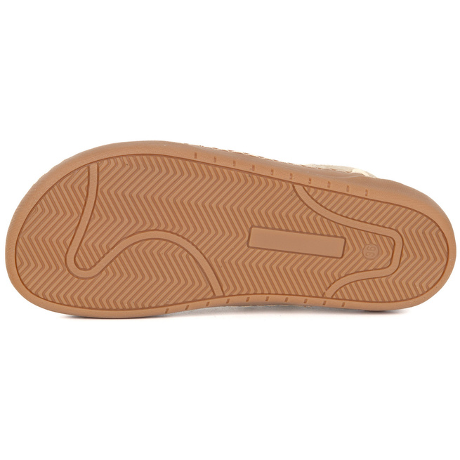 Dámské barefoot zimní kožené boty zateplené kožešinou Olivier 202MP beige