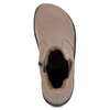 Damskie buty barefoot sztyblety z zamkiem ocieplane 1263 ciemno beżowe