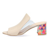 Kožené lodičky Damiss beige multicolor DS 811/2/A