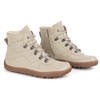 Dámské minimalistické zimní kožené boty barefoot 1292 beige