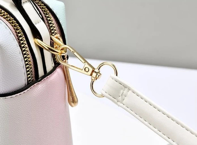 modna Torebka kuferek metaliczna czarna