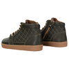 Buty damskie zimowe barefoot skórzane Z-B05 zielone
