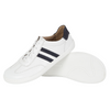 Buty męskie casual skórzane sznurowane BAREFOOT FRIENDLY 1290 białe
