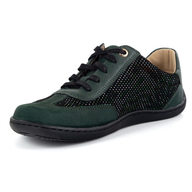 BAREFOOT dámská minimalistická kožená obuv 1287 zelená