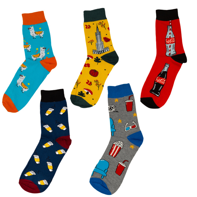 Pánské dlouhé bavlněné ponožky sada 5 párů 40-43