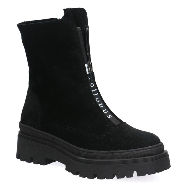 Pollonus dámské kožené brašny black velur 5-1601-001
