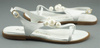 Sandały z perłami 618 białe