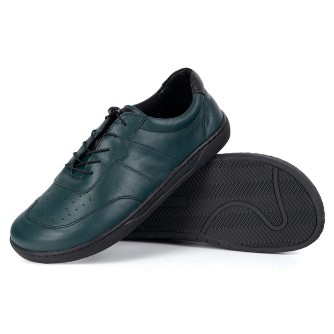 DÁMSKÉ BAREFOOT KOŽENÉ MINIMALISTICKÉ BOTY ARIA GREEN 103MP