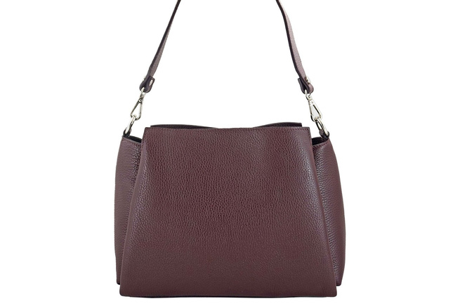 Kabelka se širokým popruhem - bordó