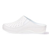 Pollonus dámské žabky potažené kůží white+perforation 5-1415-001