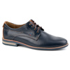 Pánská elegantní kožená obuv 825K navy blue