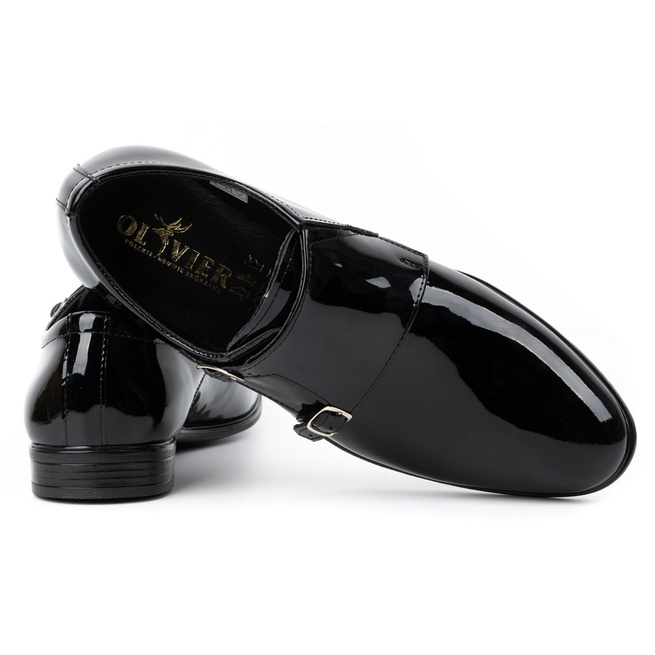 Kožené společenské boty Monki 287LU lak černá