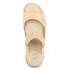 Dámské kožené sandály POLISH s měkkou stélkou 0546 beige