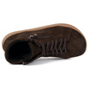 Damskie minimalistyczne buty skórzane zimowe barefoot 1261 brązowe