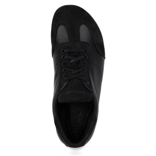 Pánské barefoot minimalistické kožené boty 0742W černé