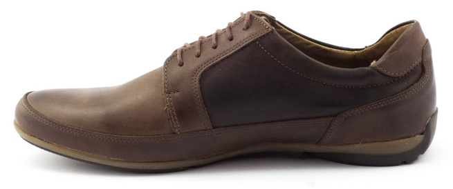 Pánská kožená obuv J33G hnědá