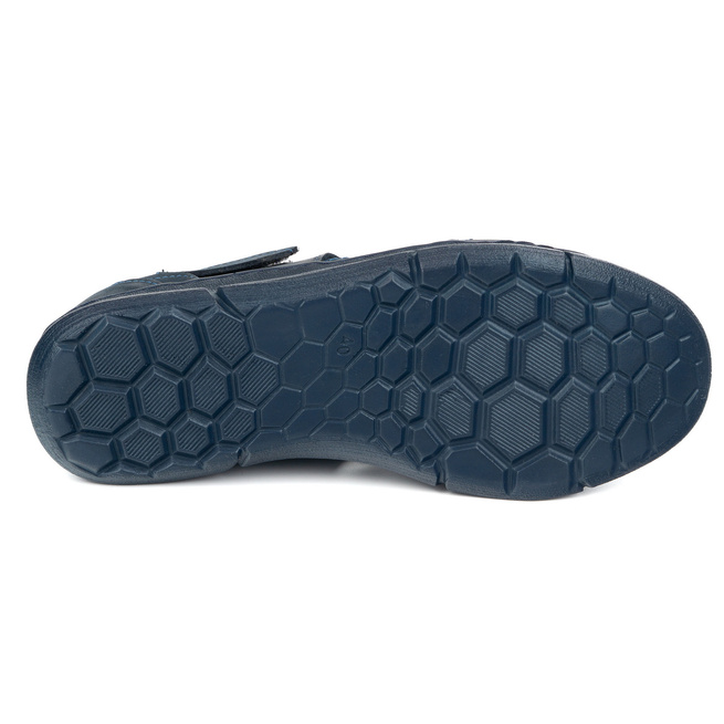 Pánská kožená obuv 54KZ navy blue light airy for summer
