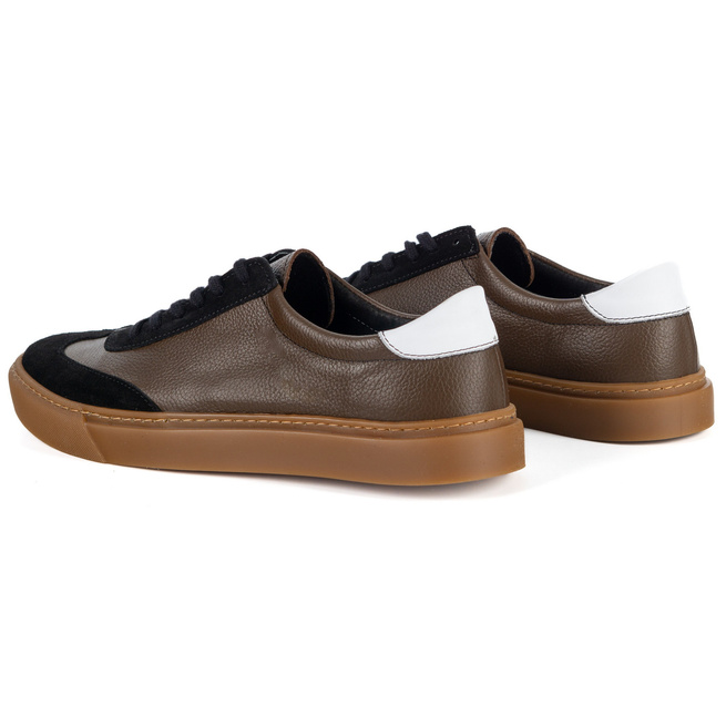 Pánské kožené mokasíny 297 navy blue