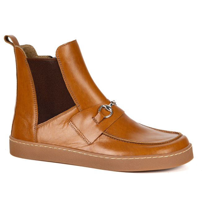 Dámské barefoot boty Scarlet z přírodní kůže zateplené zimní červené