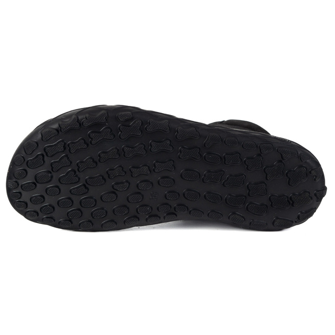 Buty damskie barefoot zimowe skórzane Olivier Astrid ocieplane wełną naturalną czarne