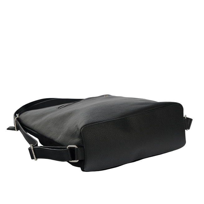 Batohová taška se semišem - černá