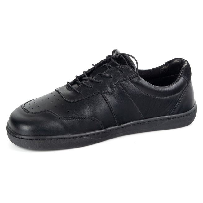 BUTY DAMSKIE BAREFOOT SKÓRA MINIMALISTYCZNE SZEROKIE ARIA czarne 103MP