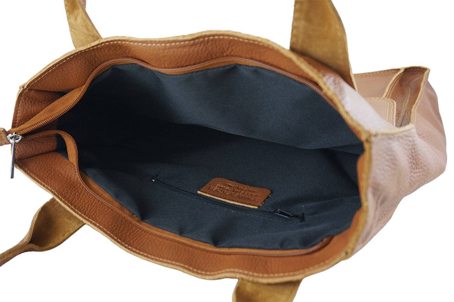 Nákupní taška do práce - světle hnědá