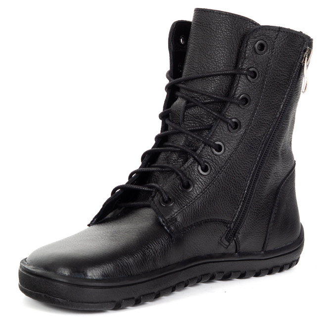 BAREFOOT dámské kožené boty 1799POL černá tvář