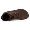 Barefoot buty skórzane minimalisthyczne Riley ocieplane brąz welur