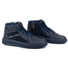 Pánské zimní kožené tenisky 886K navy blue