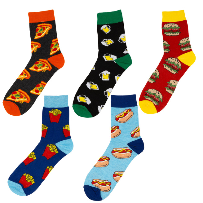 Pánské dlouhé bavlněné ponožky sada 5 párů 40-43