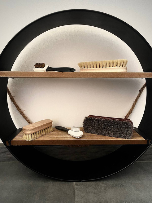 Oboustranný kartáč z nubuku