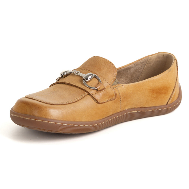 Dámské minimalistické kožené mokasíny Barefoot 1288AR hnědé