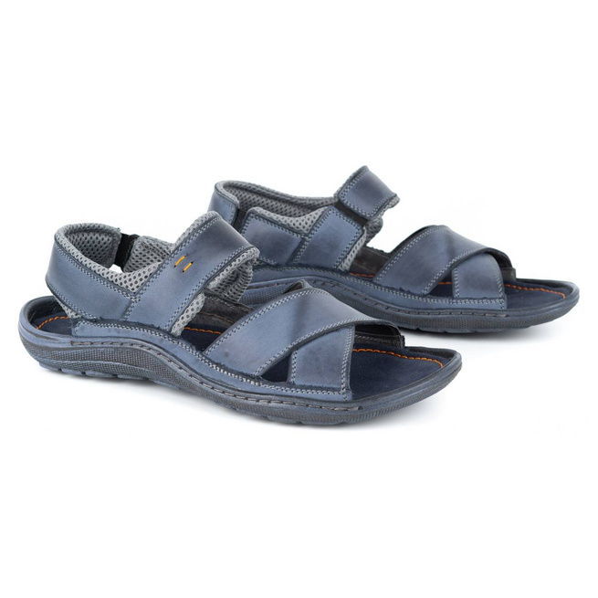 Pánské kožené sandály 336GT - ideální na dovolenou, lehké a pohodlné