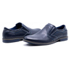 Elegantní pánská kožená obuv 283LU navy blue