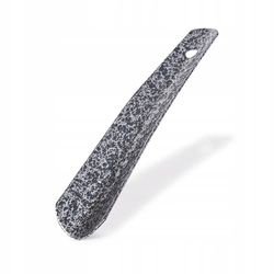 Mała Klasyczna Metalowa łyżka do butów krótka 17,5cm metaliczne srebro