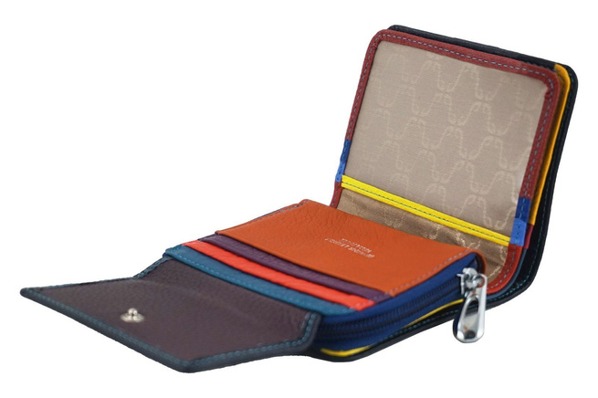 Kožená peněženka pro mládež - fialová