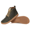 Dámské kožené zimní boty barefoot Z-B04 olive
